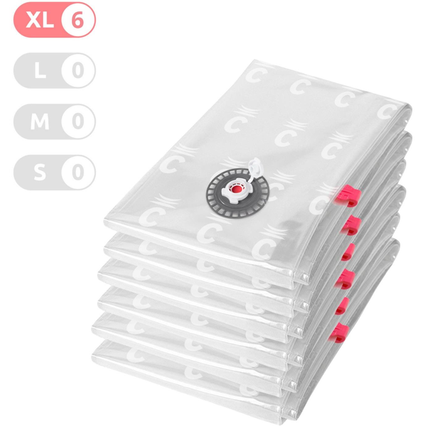 Compactor vákuumtároló, Aspispace 6× XL, 140 literes zsák, 80 x 130 cm