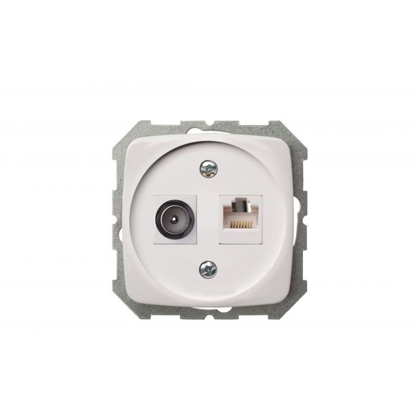 TV/DATA SOCKET ITVKL-1-01 RJ45 KAT.6E WH