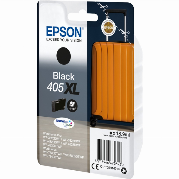 Epson 405XL DURABrite Ultra Ink blækpatron 1 stk Original Højt (XL) udbytte Sort