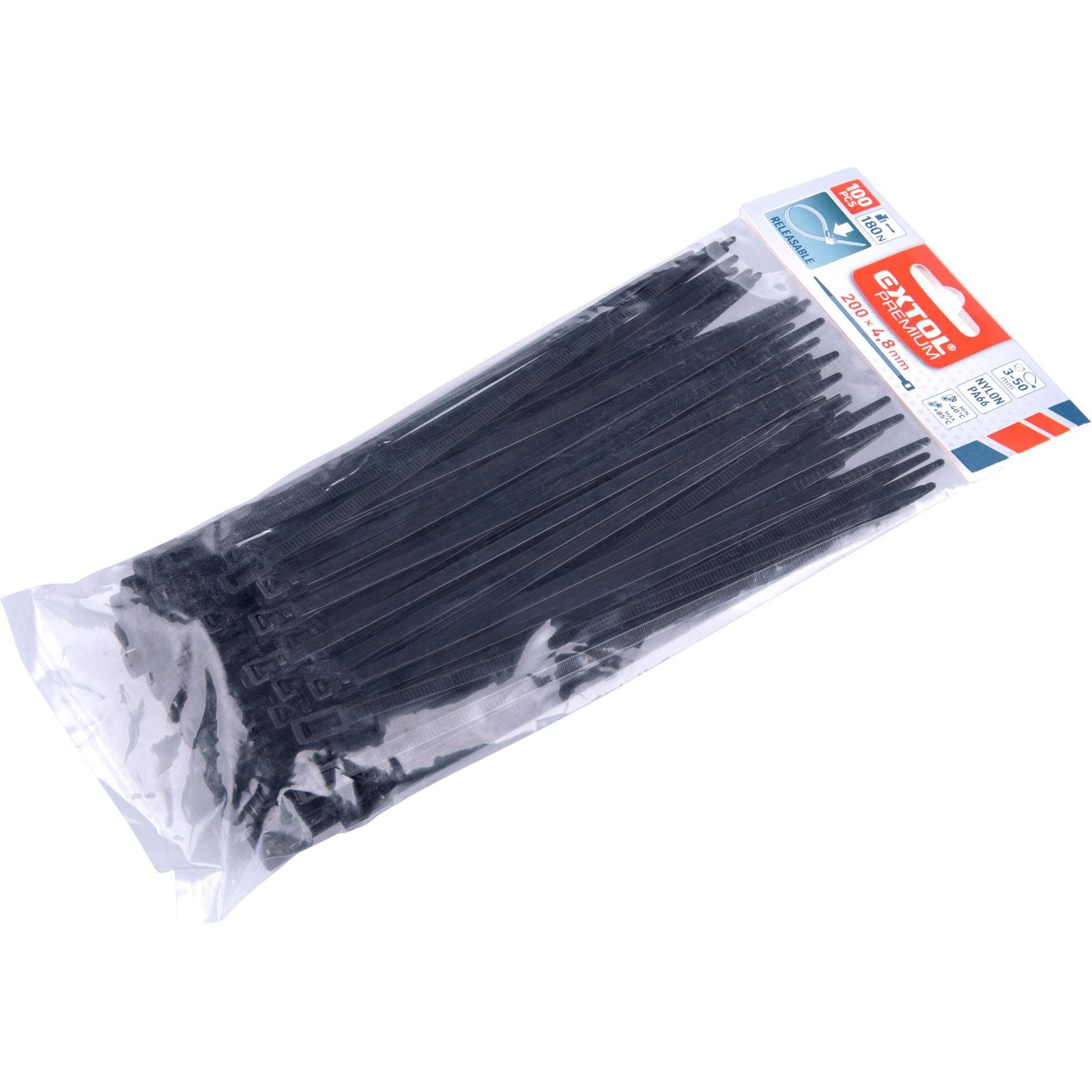 EXTOL PREMIUM fekete szalag, levehető (8856254)