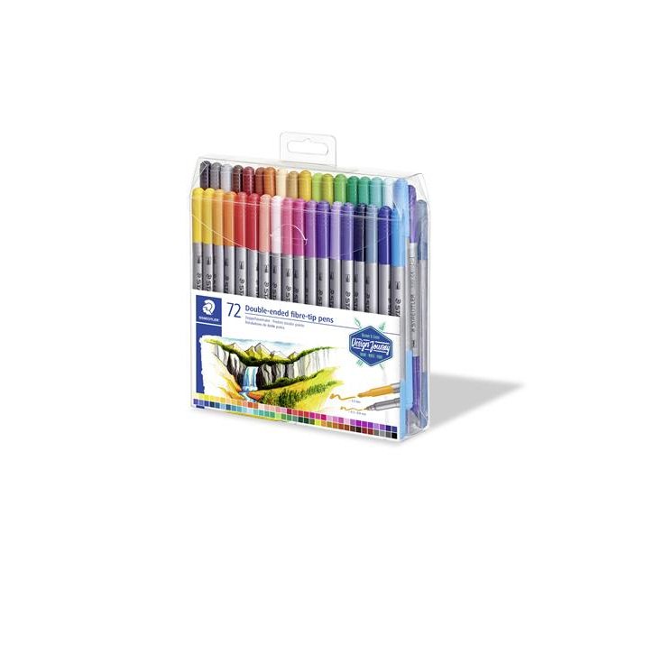 Staedtler Design Journey kétvégű 0,8/3 mm Rostirón készlet - 72 különböző szín (3200 TB72)