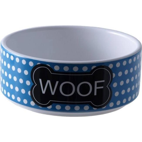 Yarro International Miska Ceramiczna Dla Psa Woof Niebieska 13x4.5