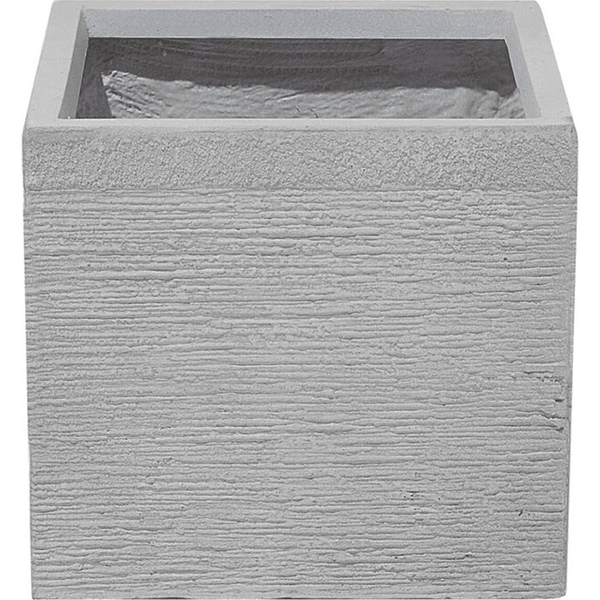Maceta Blanca Sólida De Fibra De Arcilla Cuadrada 30 X 30 X 28 Cm Resistentes A Los Rayos Uv Paros