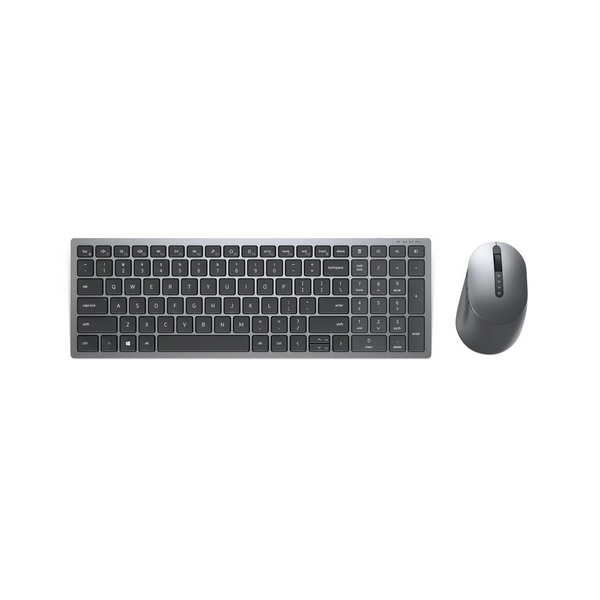 DELL KM7120W πληκτρολόγιο Συμπεριλαμβάνεται ποντίκι Γραφείο RF Wireless + Bluetooth QWERTY ΗΠΑ Διεθνές Γκρι, Τιτάνιο
