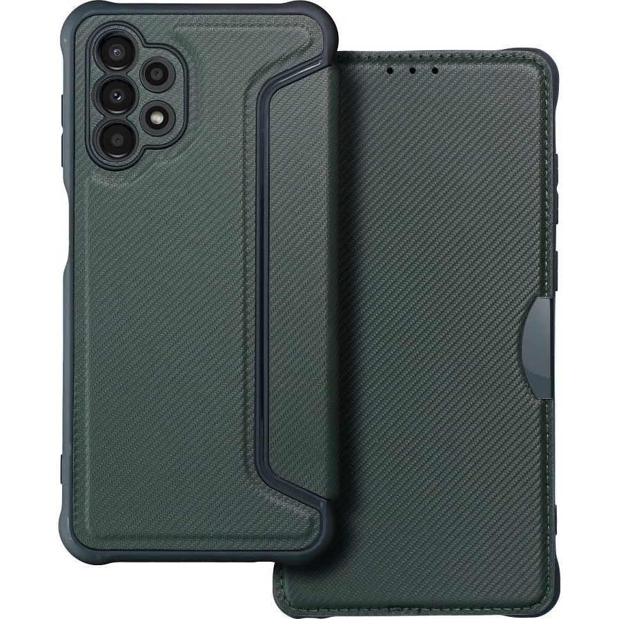 Razor book Samsung Galaxy A32 LTE flip tok, sötétzöld (5903396157035)