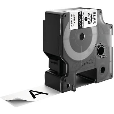 Feliratozó szalag DYMO IND RHINO 1734524 Szalagszín: Fehér Szövegszín:Fekete 24 mm 3.5 m (1734524)