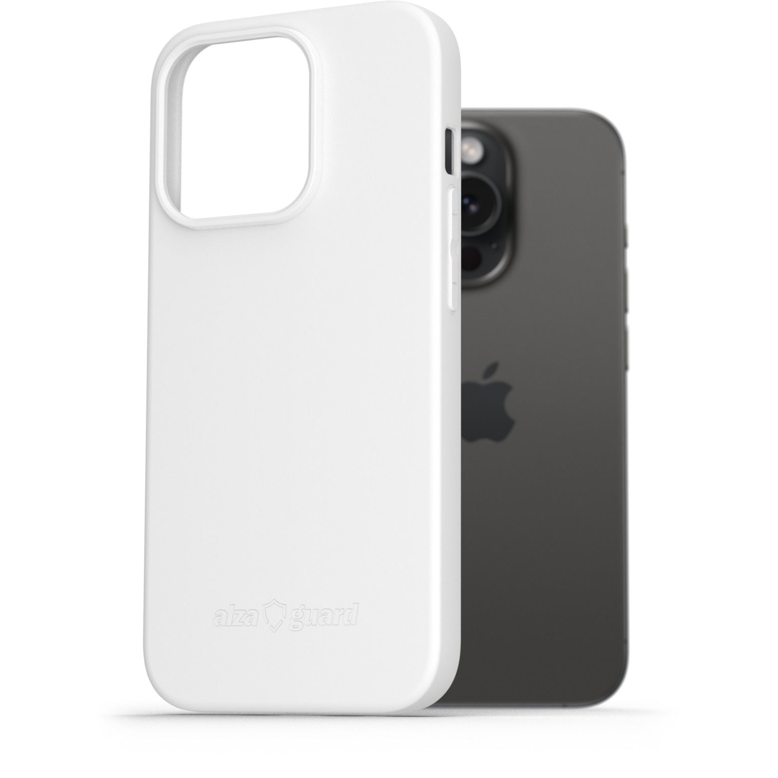 AlzaGuard Matte iPhone 15 Pro fehér TPU tok (AGD-PCT325W)