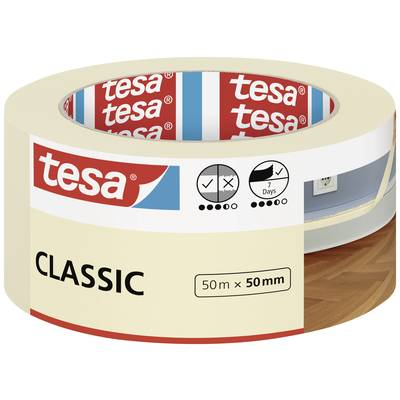 Tesa Classic (52807-00000-03) Festő védőszalag Fehér (H x Sz) 50 m x 50 mm 1 db (52807-00000-03)