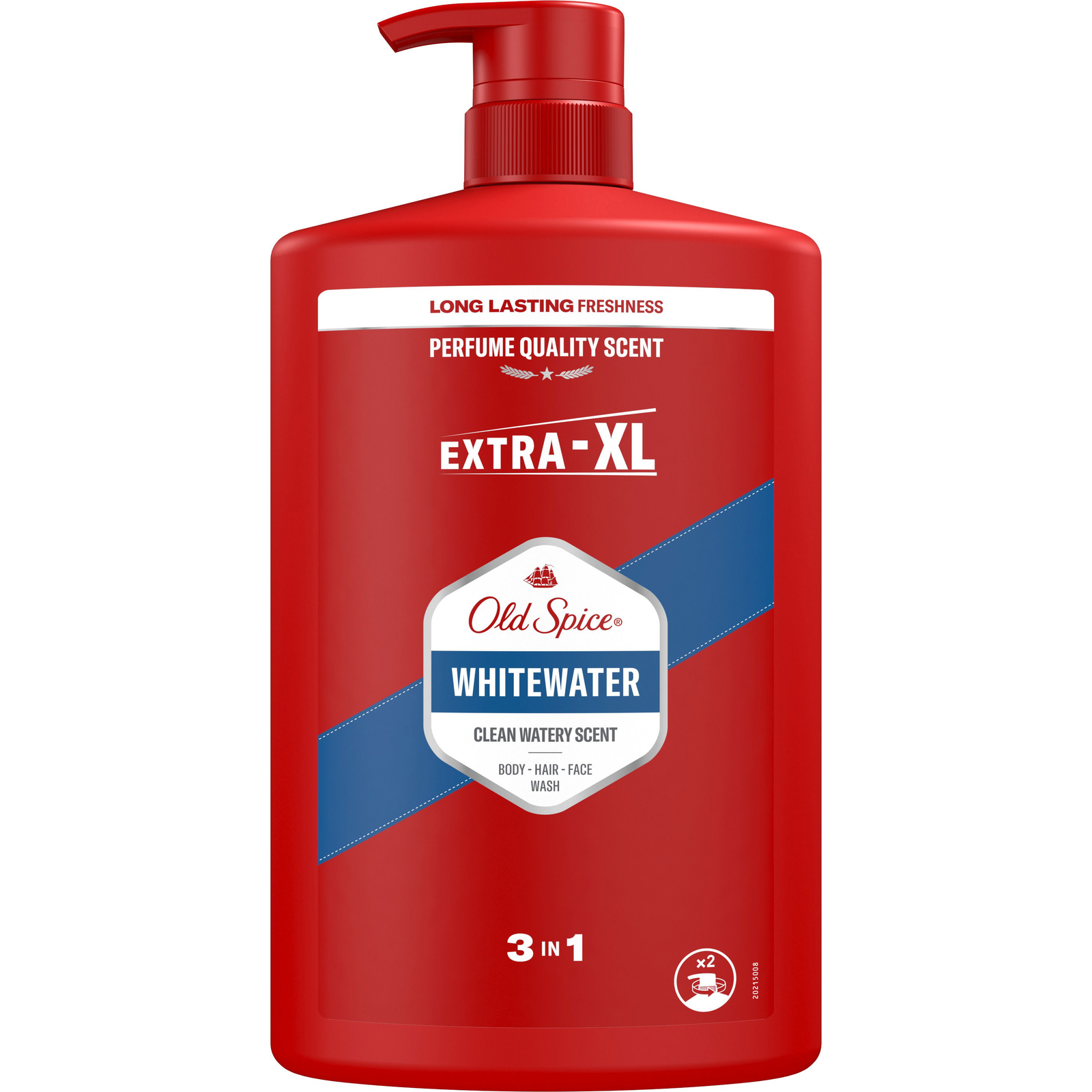 Old spice WhiteWater Tusfürdő és sampon 3in1 1000ml (8006540818862)