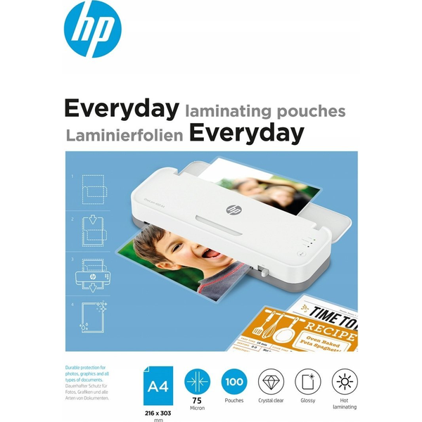 HP Laminierfolien Everyday A4  75 Micron 100x