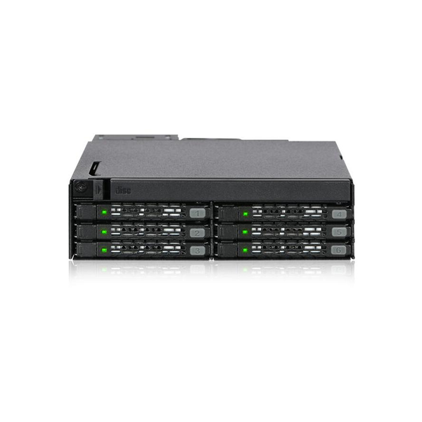 ICY DOCK 6 x 2.5" SAS/SATA SSD/HDD & Ultra Slim ODD Backplane Cage for External 5.25" Bay