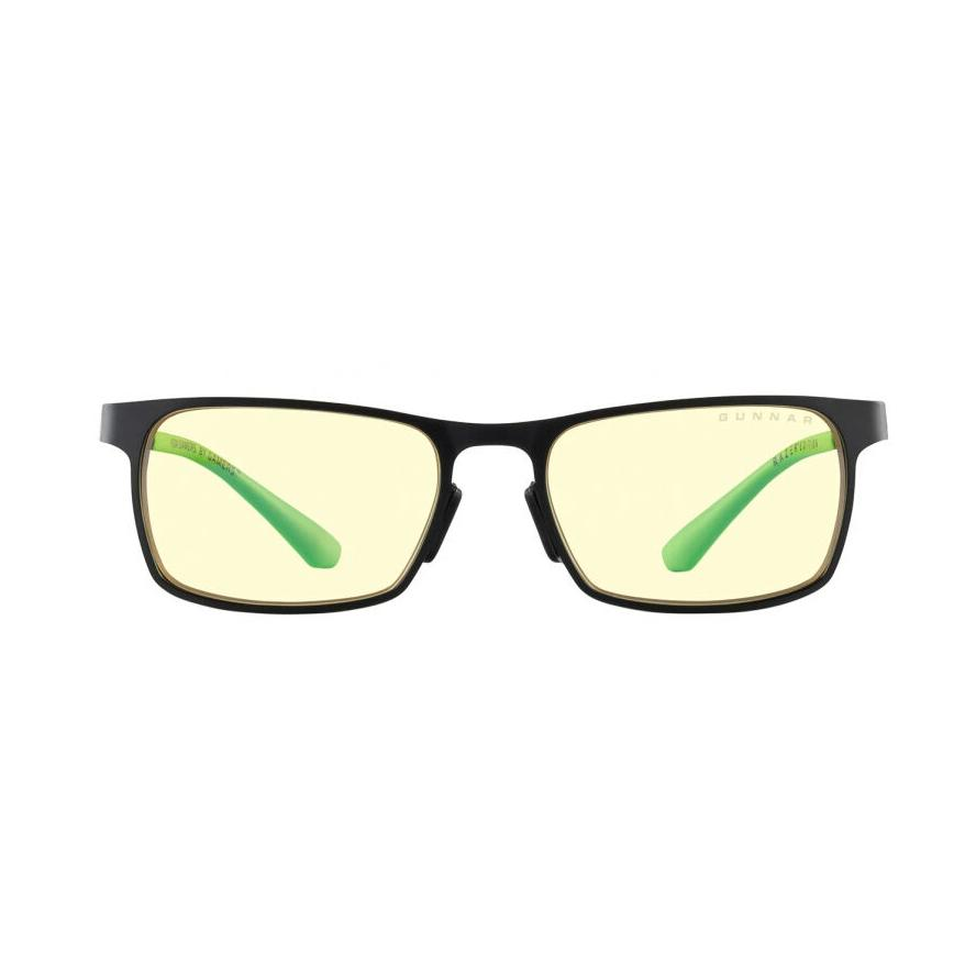 Gunnar RZR-30010 Razer FPS Mini Onyx Amber Kékfény Szűrő Gaming Szemüveg Gyerekeknek - Fekete/Zöld (RZR-30010)