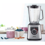 Блендер Tefal BL811D38, 1200 W, Бутон за управление на скоростта, 6 премахващи се остриета, Стъклен термоустойчив съд, 3 програми, Иноксово тяло, Шпатула, Inox