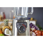 Блендер Tefal BL811D38, 1200 W, Бутон за управление на скоростта, 6 премахващи се остриета, Стъклен термоустойчив съд, 3 програми, Иноксово тяло, Шпатула, Inox