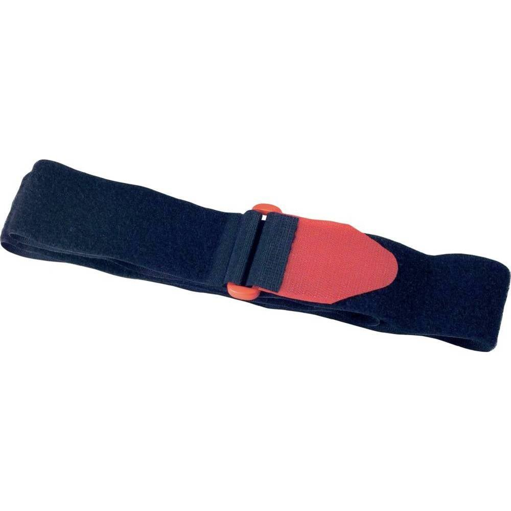 Tépőzáras kábelkötöző, tépőzáras szalag 630 mm x 50 mm Fekete, piros TRU COmPONENTS 906-330-Bag (1586402)