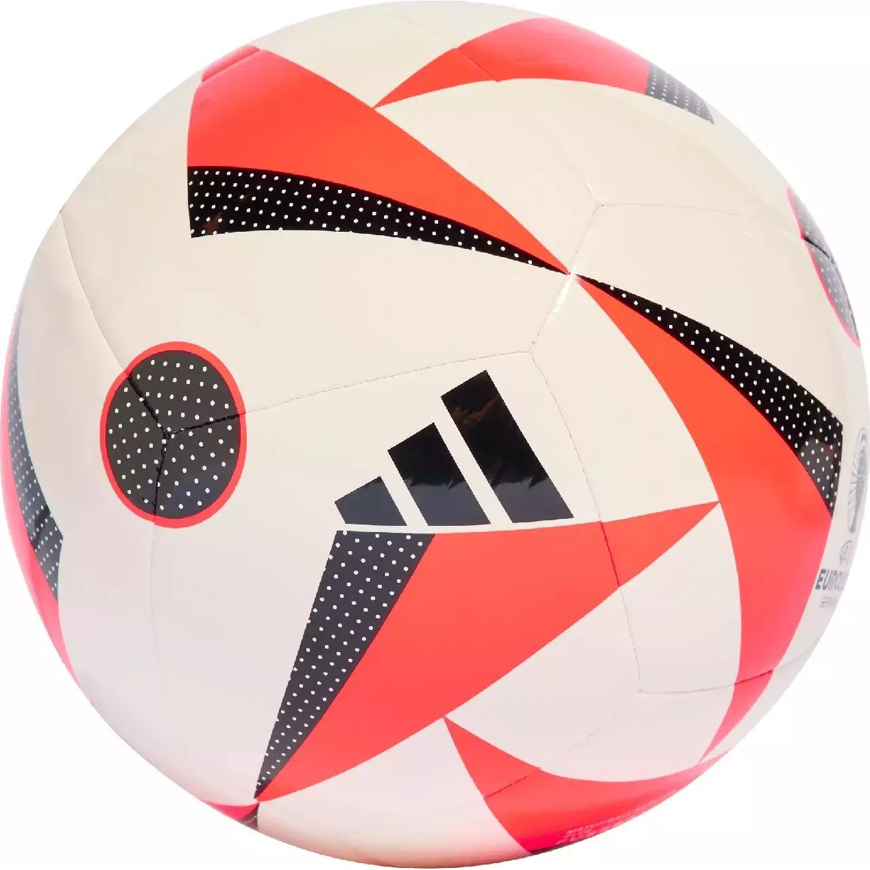 Adidas EURO24 Club Edzőlabda - 5-ös Méret, Fehér/Piros (185913)