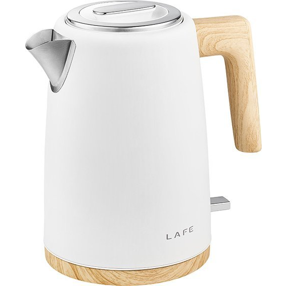LaFe Scandi, 2200W, 1.7 L, STRIX vezérlő, 360°, Rozsdamentes acél, Fehér, Elektromos vízforraló (LAFCZA47462)