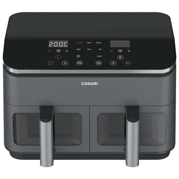 Beztuková fritéza Air fryer Cosori Dual Basket 1750W 8,5L černá