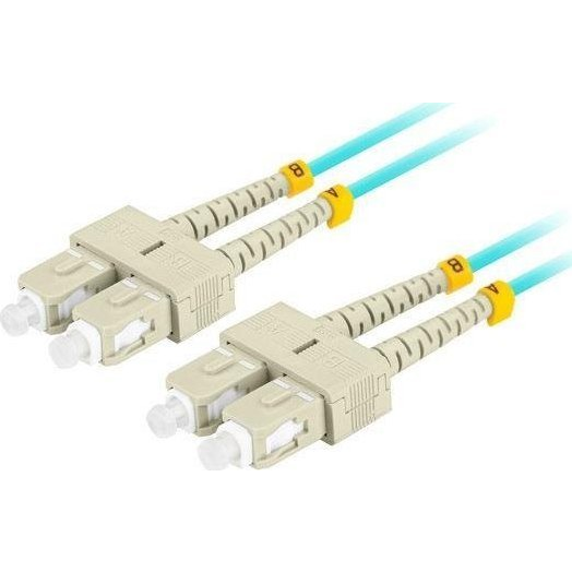 Lanberg FO-SUSU-MD31-0050-TQ duplex optikai patch kábel 4xSC/UPC csatlakozóval, 50/125 LSZH OM3, 5m
