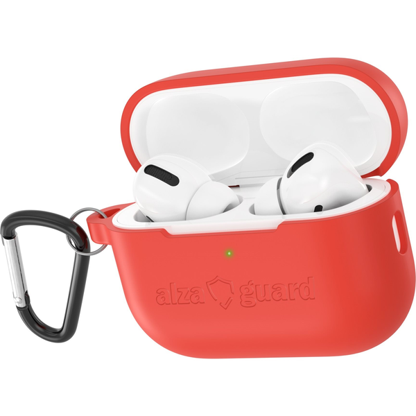 AlzaGuard Skinny AirPods Pro 2 piros szilikon tok