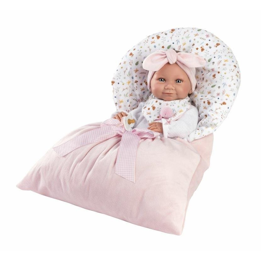 Llorens 73901 New Born kislány - élethű játékbaba teljes vinyl testtel - 40 cm (8426265739011)