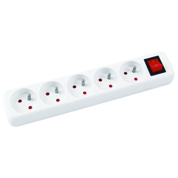 Listwa zasilająca Office Products przeciwprzepięciowa 5 gniazd 3 m biała (13115341-14)
