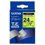 Brother Gloss Laminated Labelling Tape - 24mm, Black/Yellow етикетна лента TZ