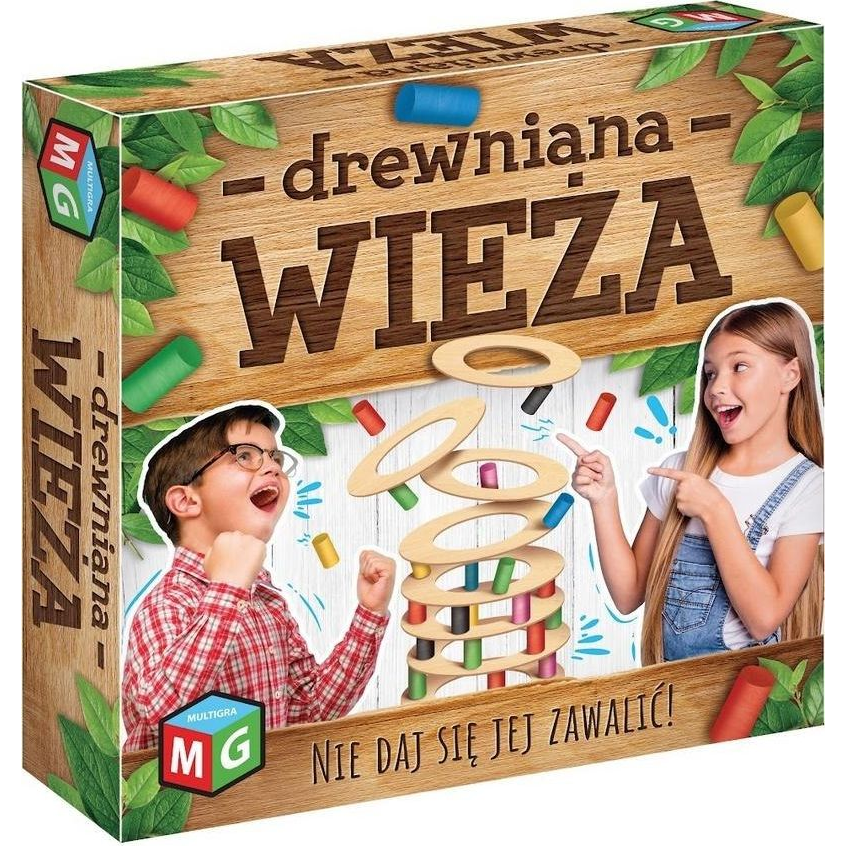 Multigra Drewniana Wieża - Fából Készült Torony Társasjáték (450794)
