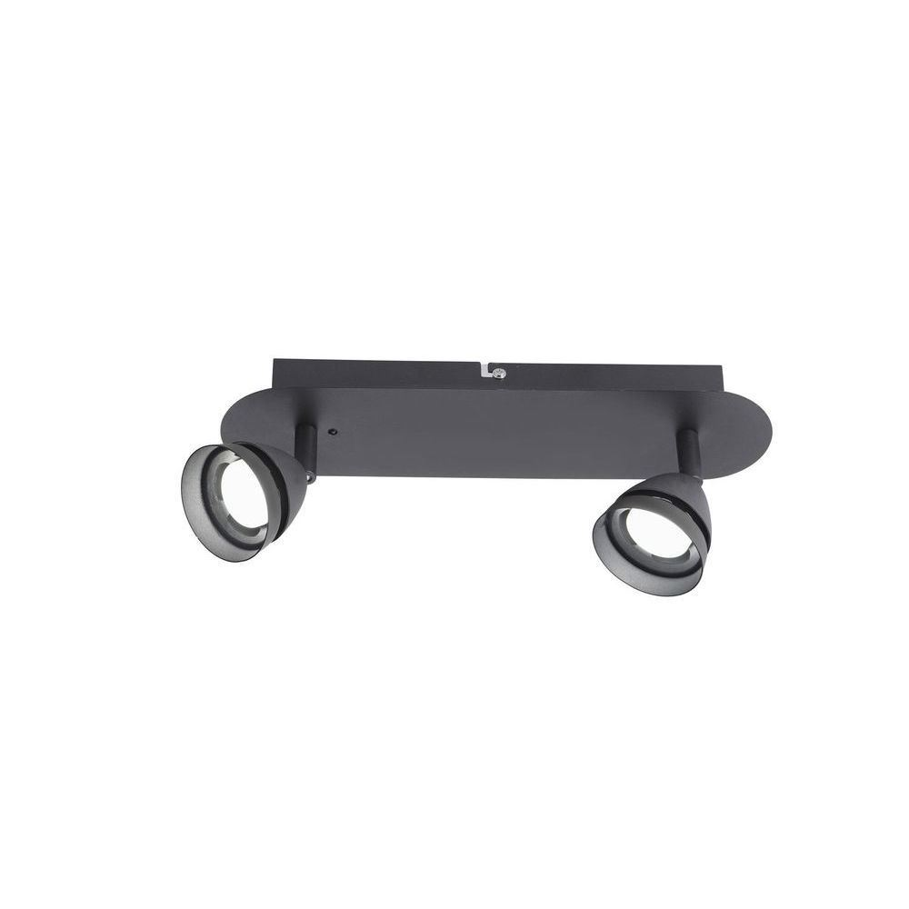 Trio 850010232 Gemini spot 2-es mennyezeti lámpa fekete (Trio-850010232)