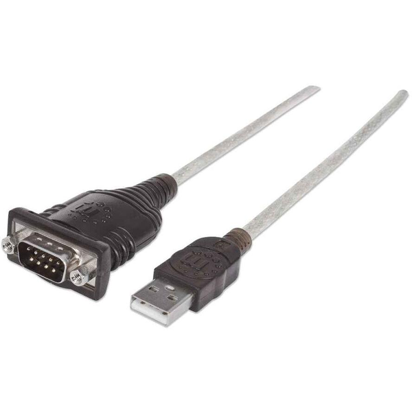Manhattan 151849 paralelní kabel Černá 1,8 m USB Serial/COM/RS232/DB9