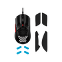 HyperX Pulsefire Haste Vezetékes Gaming Egér - Fekete/Piros (Csomagolássérült)