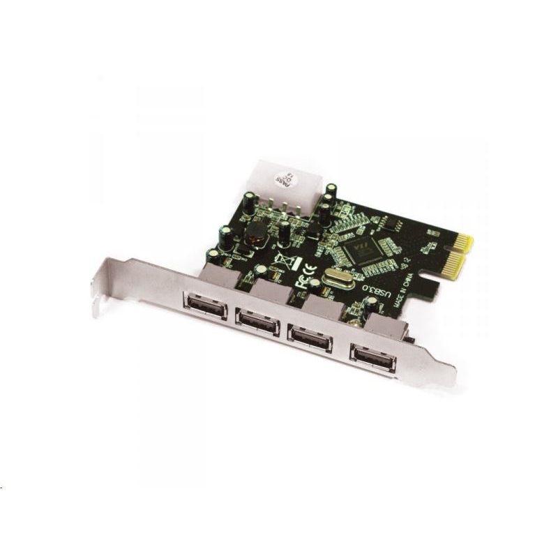 Approx 4xUSB3.0 bővítő kártya PCI-E (APPPCIE4P) (APPPCIE4P)