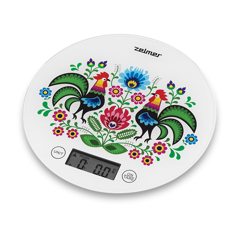 Zelmer ZKS1611 Digitális konyhai mérleg - Mintás (ZKS1611 KOGUTY)
