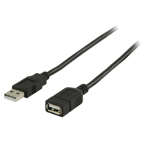 Valueline USB hosszabbító kábel, 1 m, fekete (VLCP60010B10)
