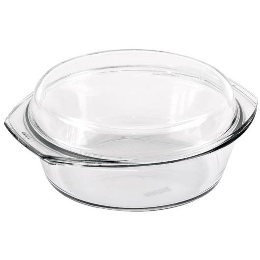 KAVALIERGLASS Kerek tepsi 2,5 l + fedél 1,25 l (6176/6186)