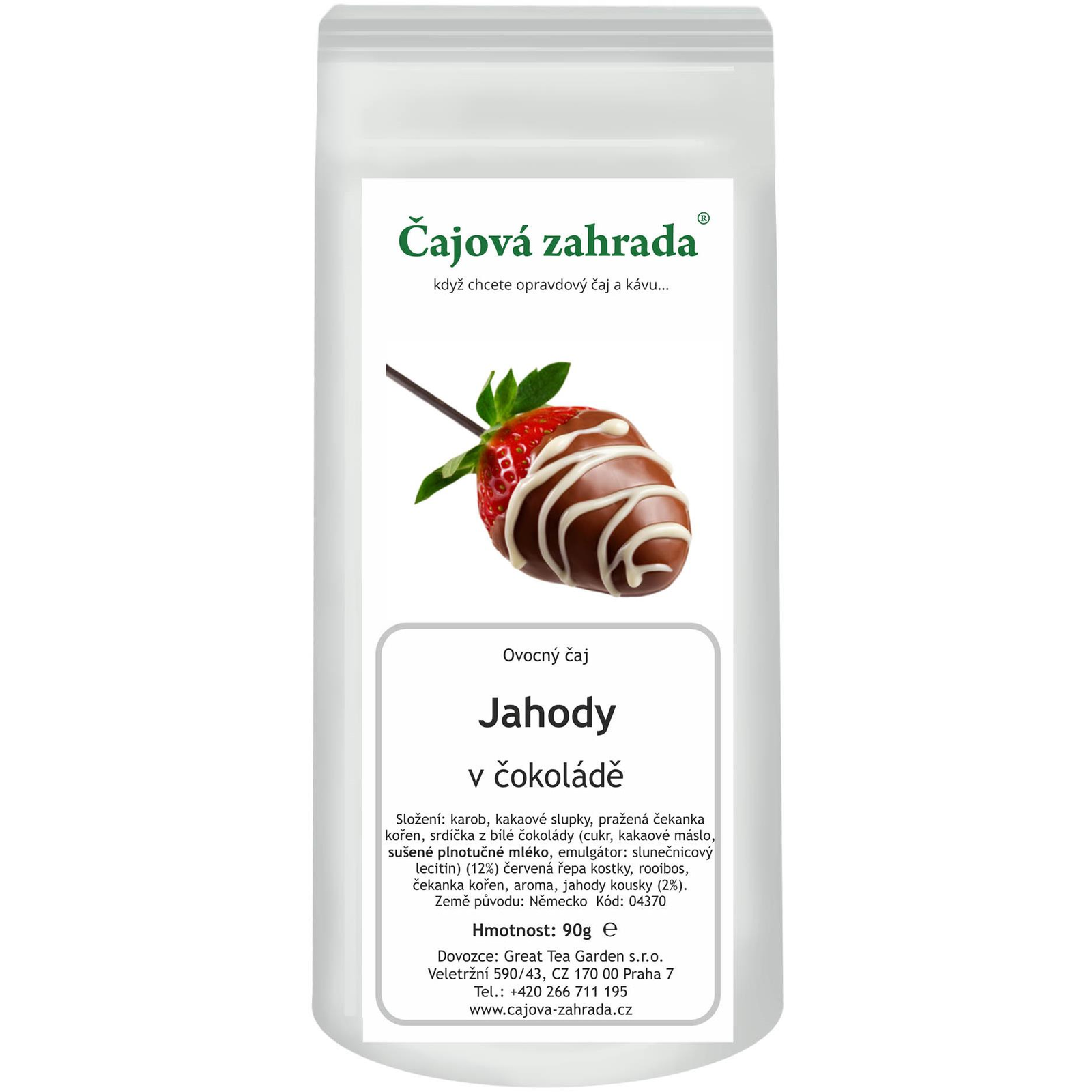 Tea Garden - Strawberries in chocolate - fruit tea, 500 g (05370)