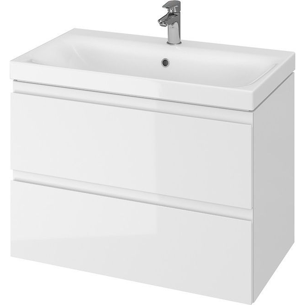 Cersanit Moduo fürdőszoba szekrény, S929-008, Como 80 / CREA 80 / Moduo 80 mosdóhoz, lassan záródó, 57x79,5x44,7 cm, Fehér