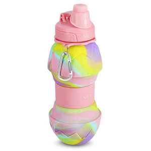 NC4102 BIDON SILIKONOWY SKŁADANY 700ML RÓŻOWY NILS