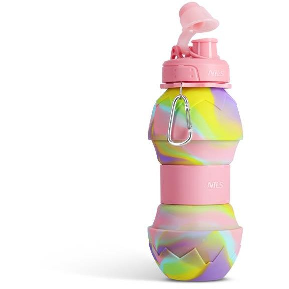 NC4102 BIDON SILIKONOWY SKŁADANY 700ML RÓŻOWY NILS
