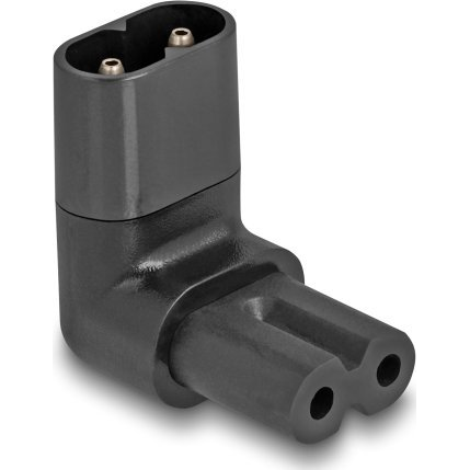 DELOCK Netzadapter IEC 60320 - C8 auf C7, Stecker / Buchse