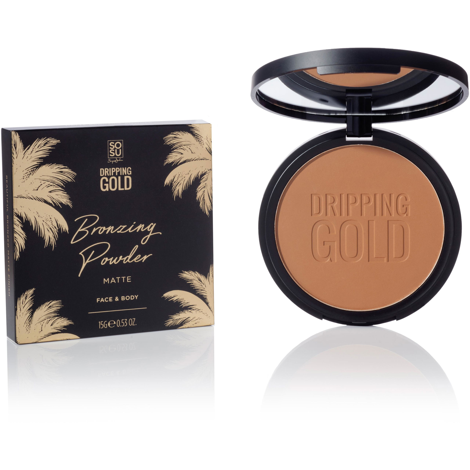 DRIPPING GOLD Bronzing Powder - bronzosító, matt, 15g (5391018049200)