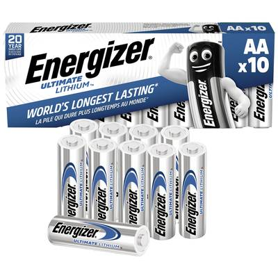 Energizer Lítium ceruzaelem készlet AA 1,5V 3000 mAh 10 db, LR06, Ultimate 639753 (E301535501) (E301535501)