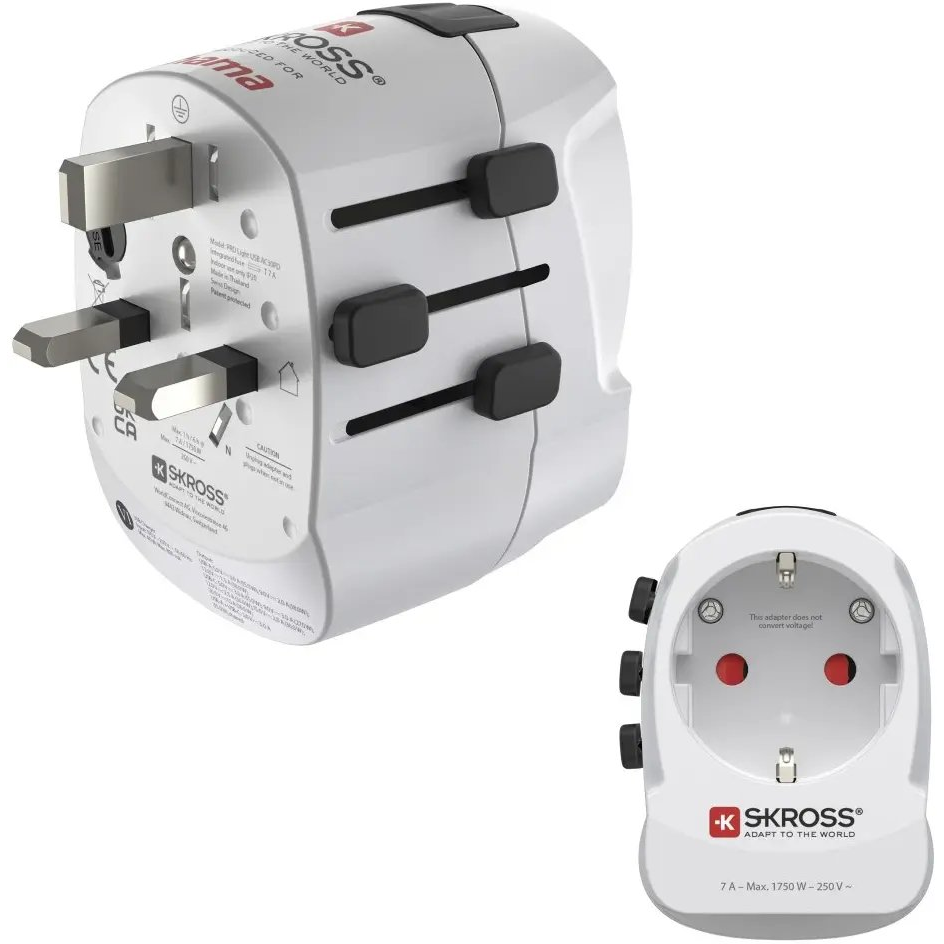 Hama 00223477 adaptér do zásuvky Modulárny Typ C (Europlug) + Typ F Biela