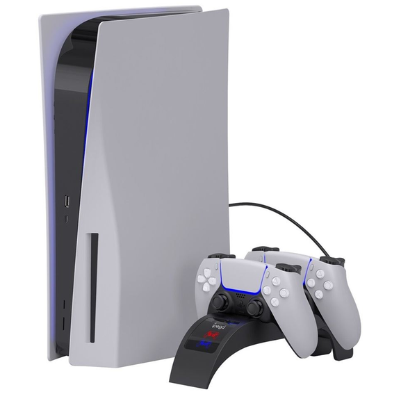 Двойно зарядно устройство iPega P5016 за PlayStation 5, черно