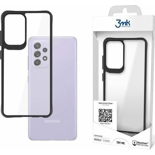 3mk Satin Armor Case+ átlátszó, TPU és PC anyagú telefontok Samsung Galaxy A52 4G/5G A52s 5G (3mk Satin Armor Case+(31))