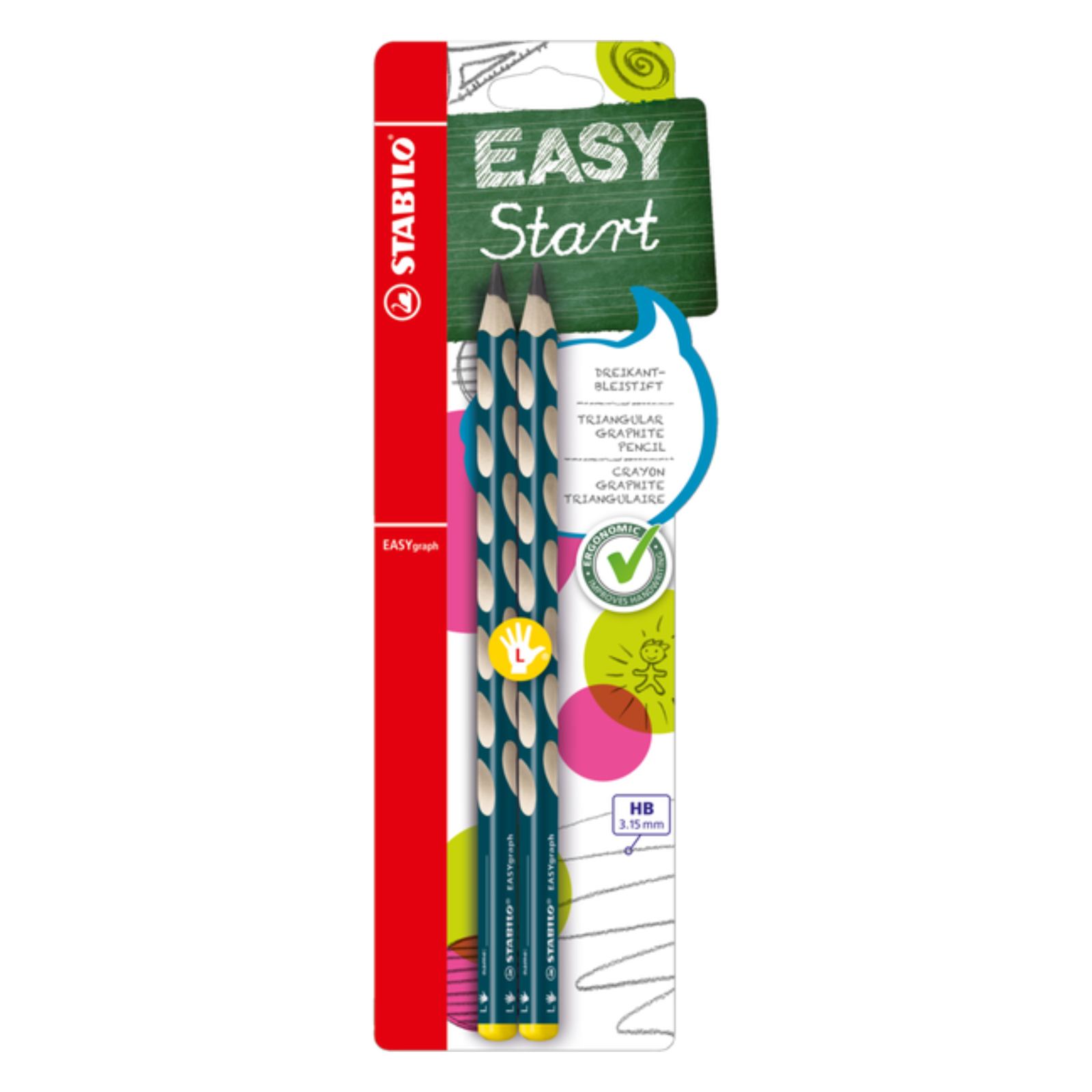 STABILO EASYgraph uhlíková ceruzka 1 kusov (4006381398886)