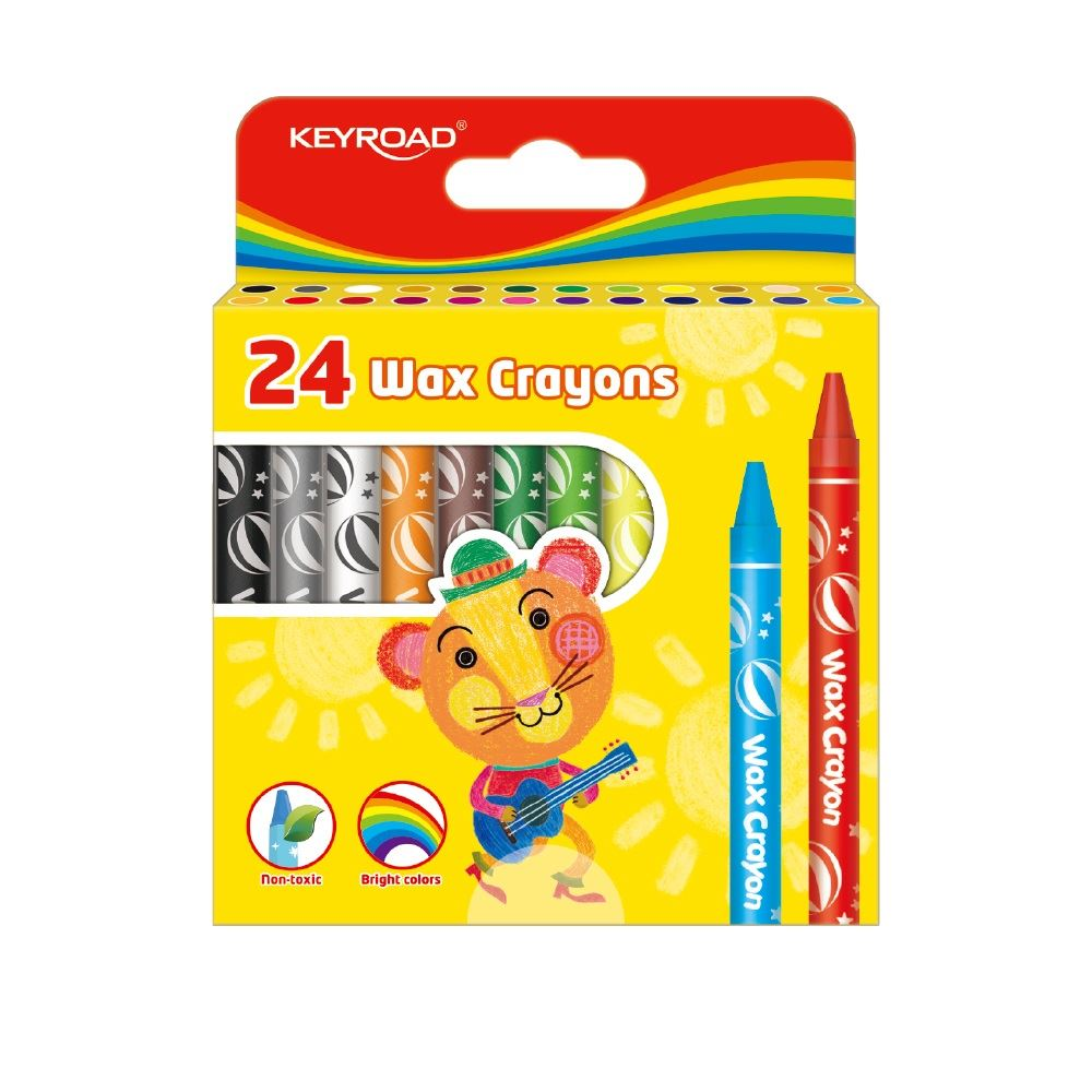 Keyroad Wax Crayon zsírkréta 24 szín (6954884595210) (6954884595210)