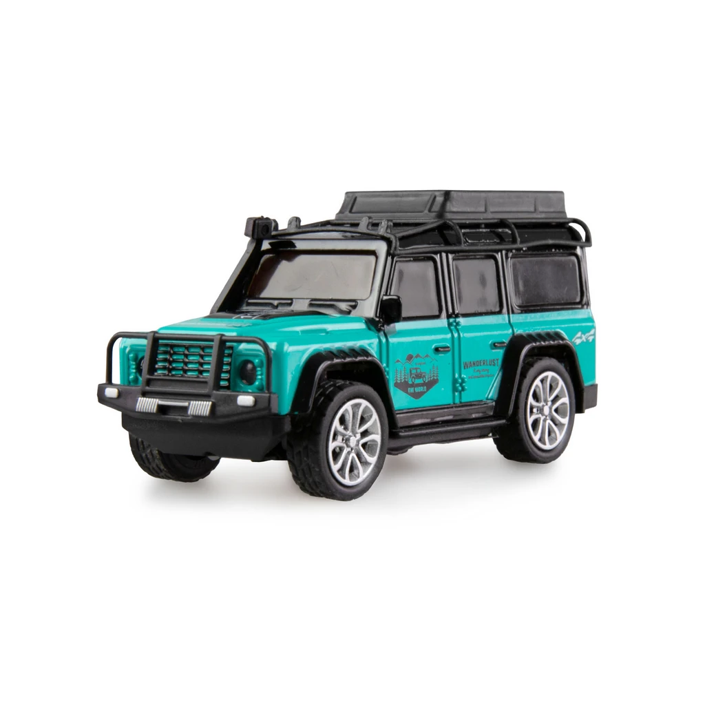 Amewi RC Die Cast RTR 2,4GHz Távirányítós terepjáró LED fénnyel 1:64 - Kék (22679)