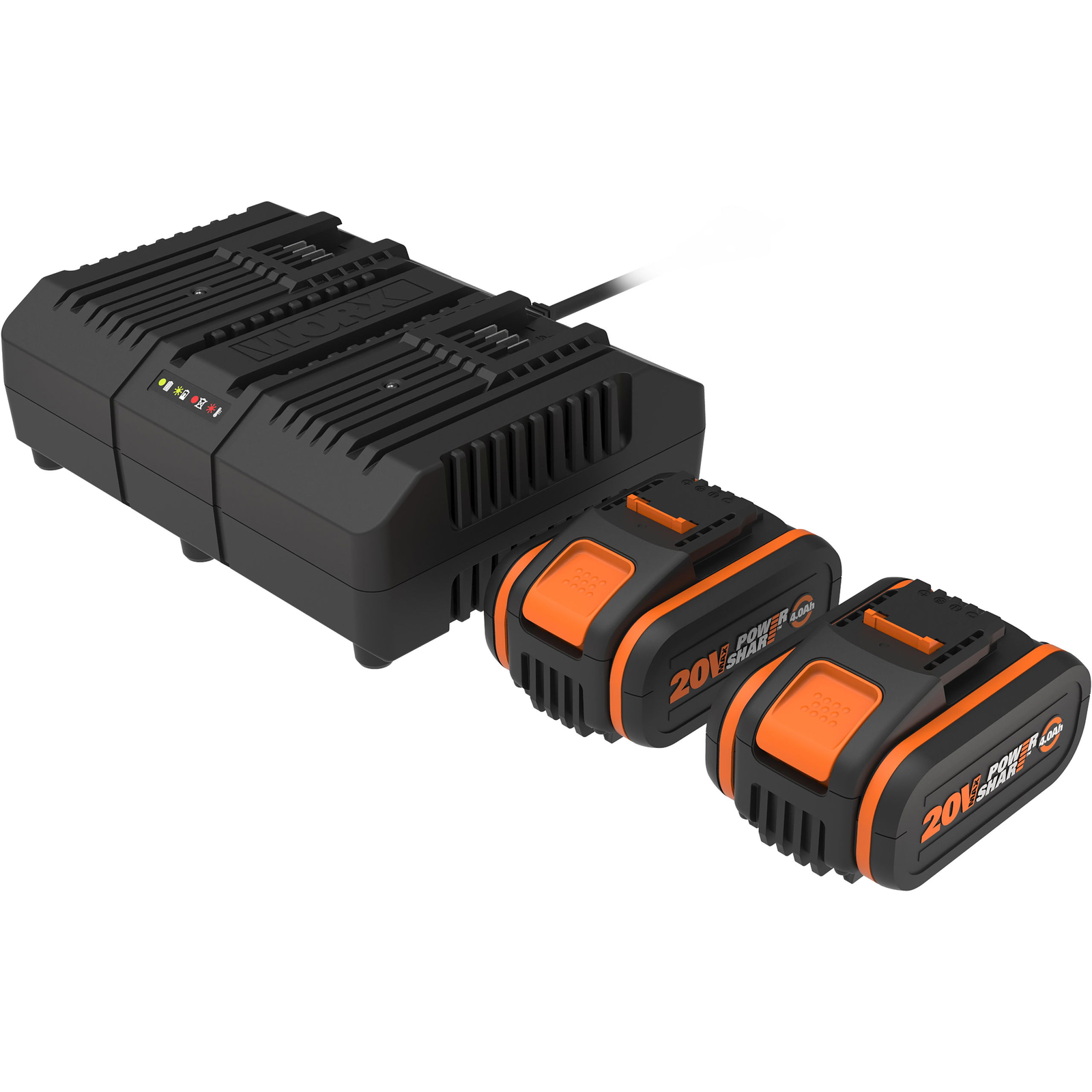 WORX WA3611 2 × AKU 4 Ah/ kettős töltő 2 A (WA3611)