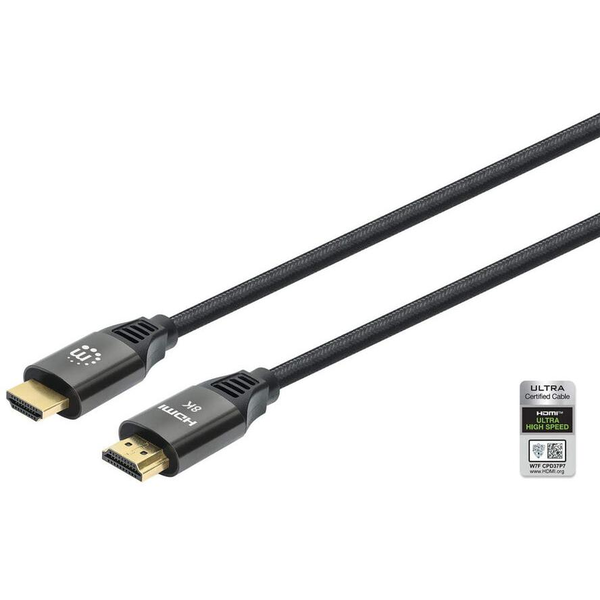 Manhattan 355933 HDMI-kabel 1 m HDMI Type A (Standard) Sort